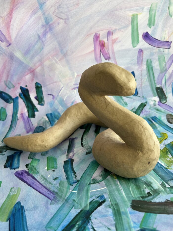 Snake Paper Mache – A Little Creative